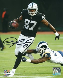Autographed JARED COOK 8X10 Oakland Raiders photo