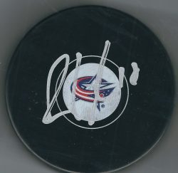 Autographed ALEXANDER WENNBERG Columbus Blue Jackets Hockey Puck