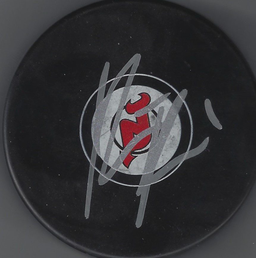 Autographed KEITH KINKAID New Jersey Devils Hockey Puck - Main Line ...