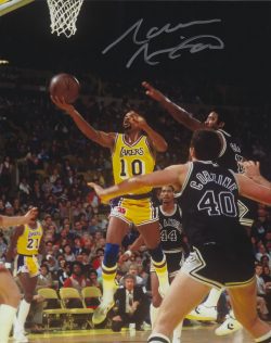 Autographed NORM NIXON 8X10 Los Angeles Lakers Photo