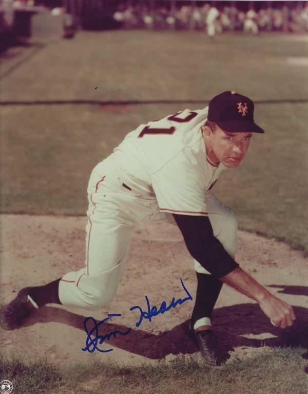 AUTOGRAPHED JIM HEARN 8X10 New York Giants Giants Photo