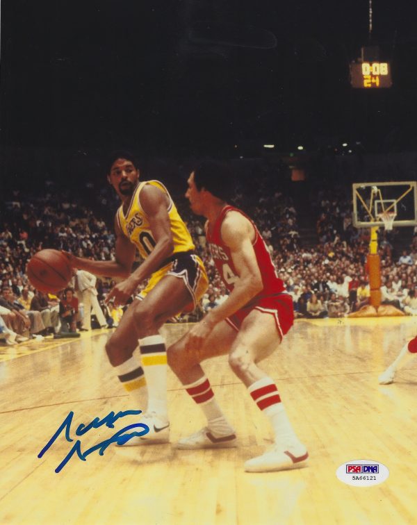 Autographed NORM NIXON 8X10 Los Angeles Lakers Photo PSA/DNA