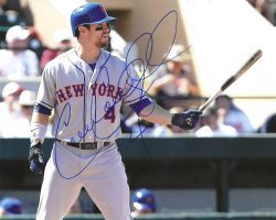 Autographed COLLIN COWGILL 8X10 New York Mets photo with COA