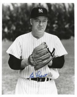 AUTOGRAPHED ED LOPAT 8X10 NEW YORK YANKEES photo
