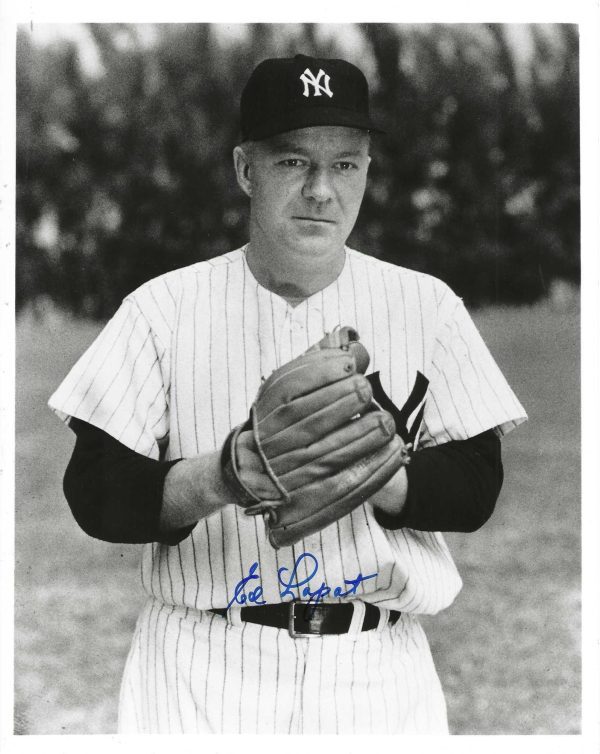 AUTOGRAPHED ED LOPAT 8X10 NEW YORK YANKEES photo