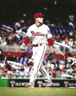 AUTOGRAPHED YACKSEL RIOS 8X10 Philadelphia Phillies Photo