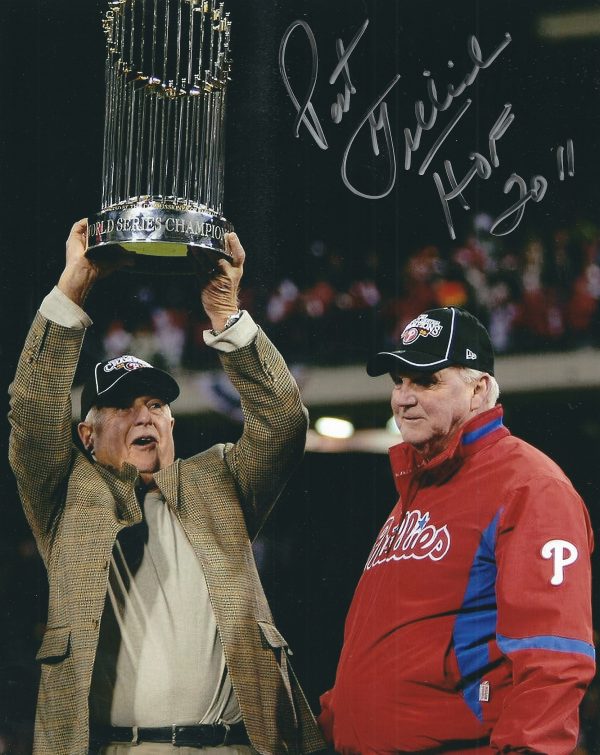 Autographed PAT GILLICK 8X10 Philadelphia Phillies photo