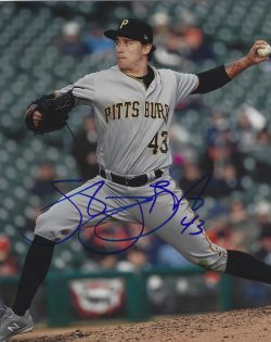 Autographed STEVEN BRAULT 8X10 Pittsburgh Pirates Photo