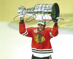 Autographed TREVOR VAN RIEMSDYK 8X10 Chicago Blackhawks Photo