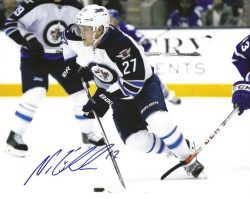 Autographed NIKOLAJ EHLERS 8X10 Winnipeg Jets Photo
