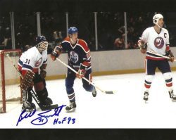 Autographed BILLY SMITH 8X10 New York Islanders Photo