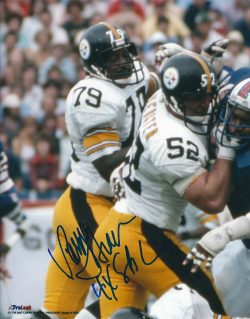 Autographed LARRY BROWN 8X10 Pittsburgh Steelers Photo