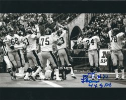 Autographed J.T. THOMAS 8X10 Pittsburgh Steelers Photo
