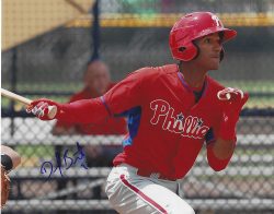 AUTOGRAPHED DANIEL BRITO 8X10 Philadelphia Phillies Photo