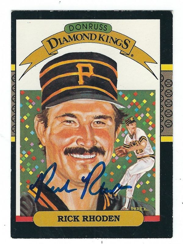 Autographed RICK RHODEN 1987 Donruss Diamond King
