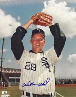 AUTOGRAPHED WILBUR WOOD 8X10 Chicago White Sox Photo