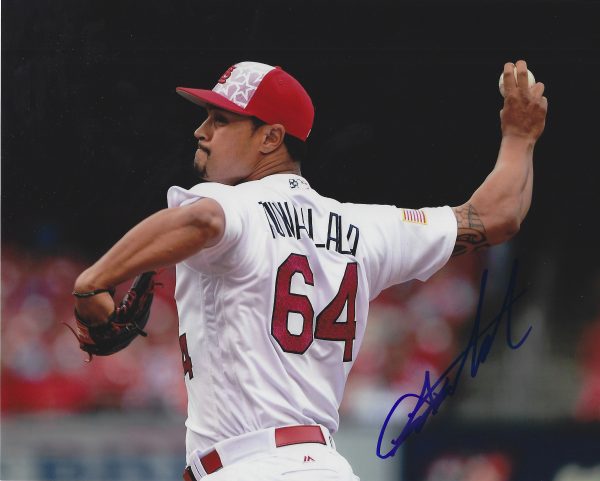 AUTOGRAPHED SAM TUIVAILALA 8X10 St. Louis Cardinals photo