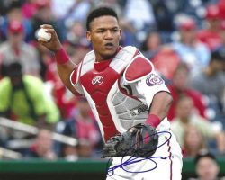 Autographed PEDRO SEVERINO 8X10 Washington Nationals Photo