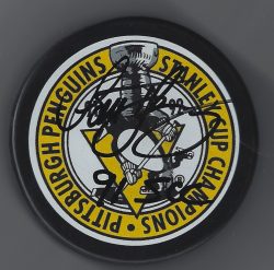 Autographed SCOTT YOUNG Pittsburgh Penguins Hockey Puck