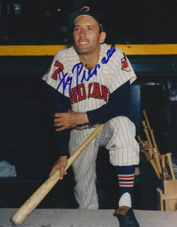 AUTOGRAPHED JIMMY PIERSALL 8X10 Cleveland Indians Photo