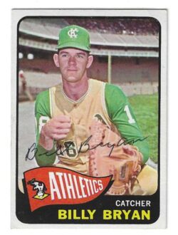 Autographed BILLY BRYAN Kansas City A's 1965 Topps Card