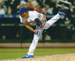 Autographed TIM PETERSON 8X10 New York Mets photo