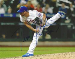 Autographed TIM PETERSON 8X10 New York Mets photo