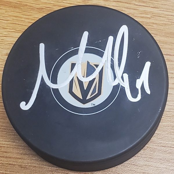 Autographed MAX PACIORETTY Vegas Golden Knights Hockey Puck