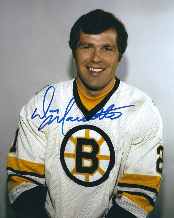 Autographed  DON MARCOTTE 8X10 Boston Bruins  Photo