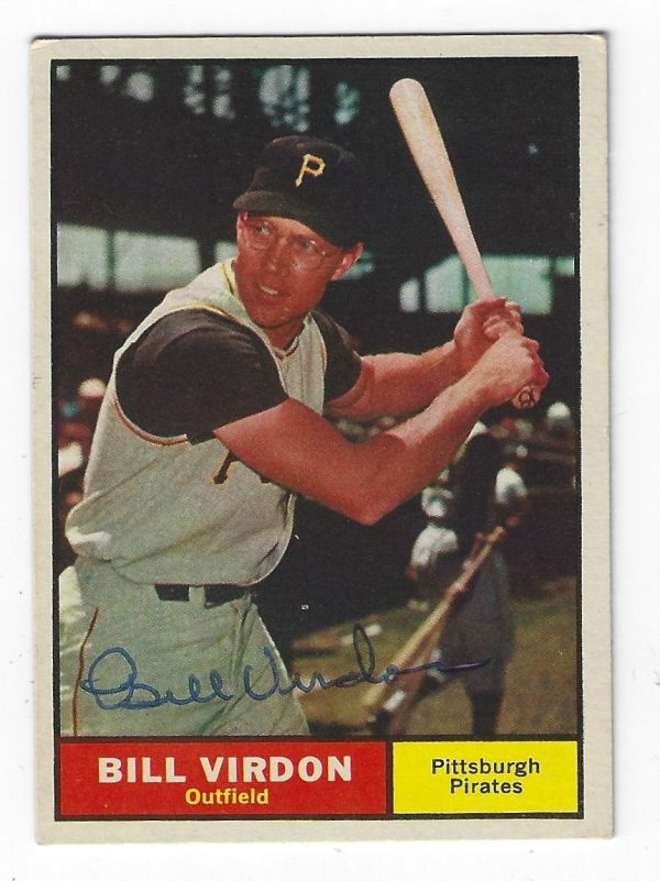 Autographed BILL VIRDON 1961 TOPPS Card