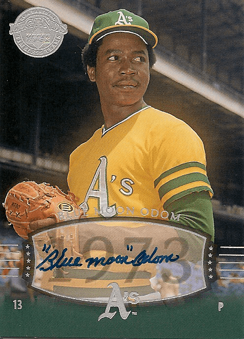 John  Blue Moon Odom Kansas City A's Signed Autographed 8x10 Photo