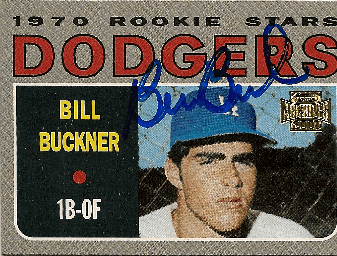 BILL BUCKNER Autographed 2001 Topps Archive Card - Main Line Autographs