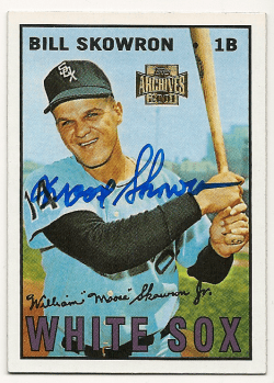 BILL SKOWRON Autographed 2001 Topps Archive Card