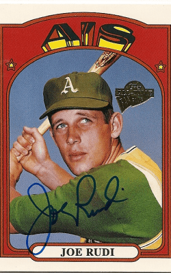 JOE RUDI Autographed 2003 Topps Fan Favorites Card
