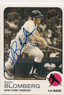 RON BLOOMBERG Autographed 2005 Topps Fan Favorites Card