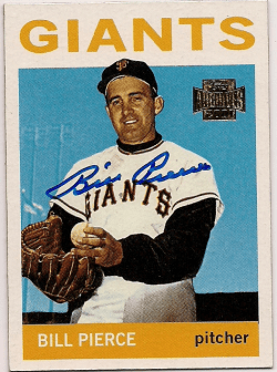 BILLY PIERCE Autographed 2001 Topps Archive Card