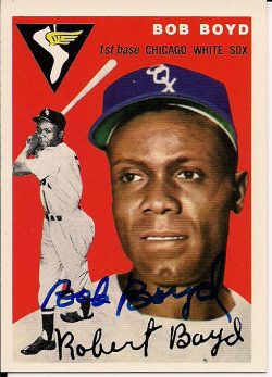 Autographed BOB BOYD 1954 Topps Archive card