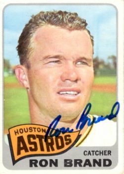 Autographed RON BRAND 1965 Topps Card
