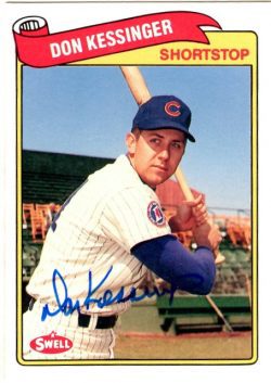 Autographed DON KESSINGER 1989 Swell Baseball Greats card