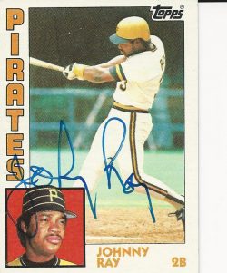 Autographed JOHNNY RAY 1984 Topps Card