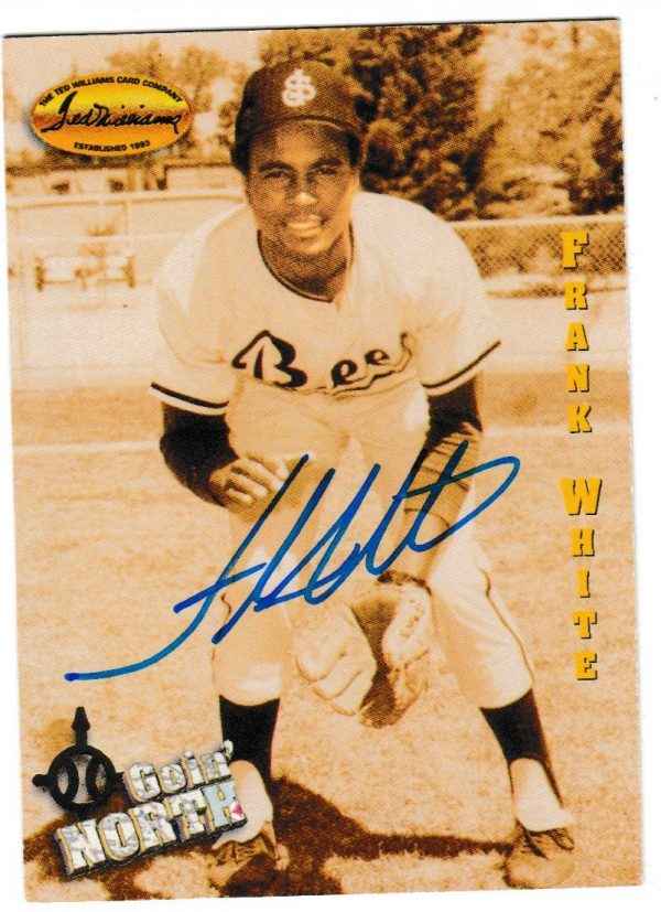 Autographed FRANK WHITE 1994 TED WILLIAMS CARD