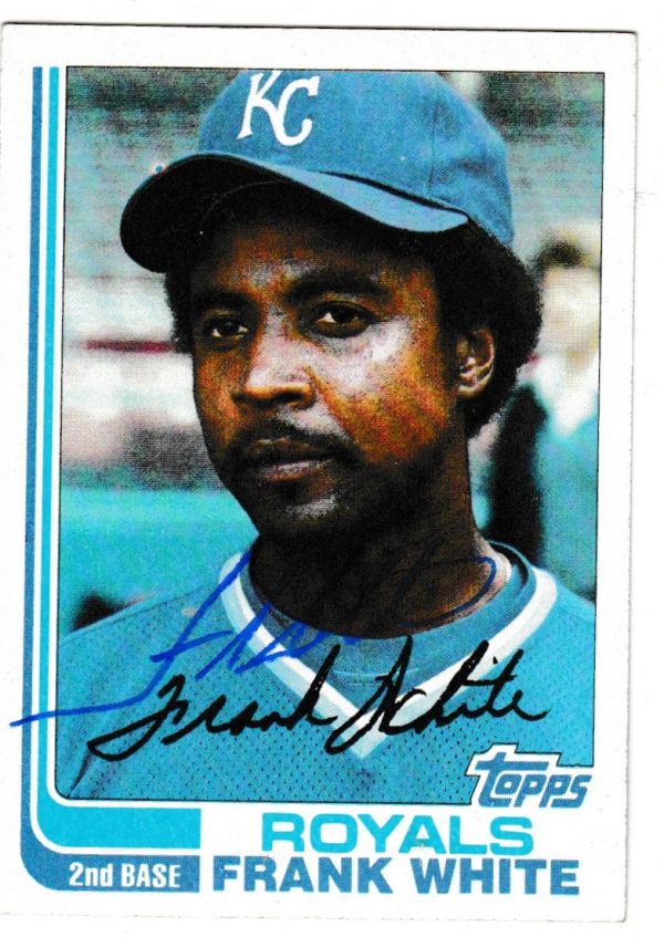 Autographed FRANK WHITE 1982 Topps Card