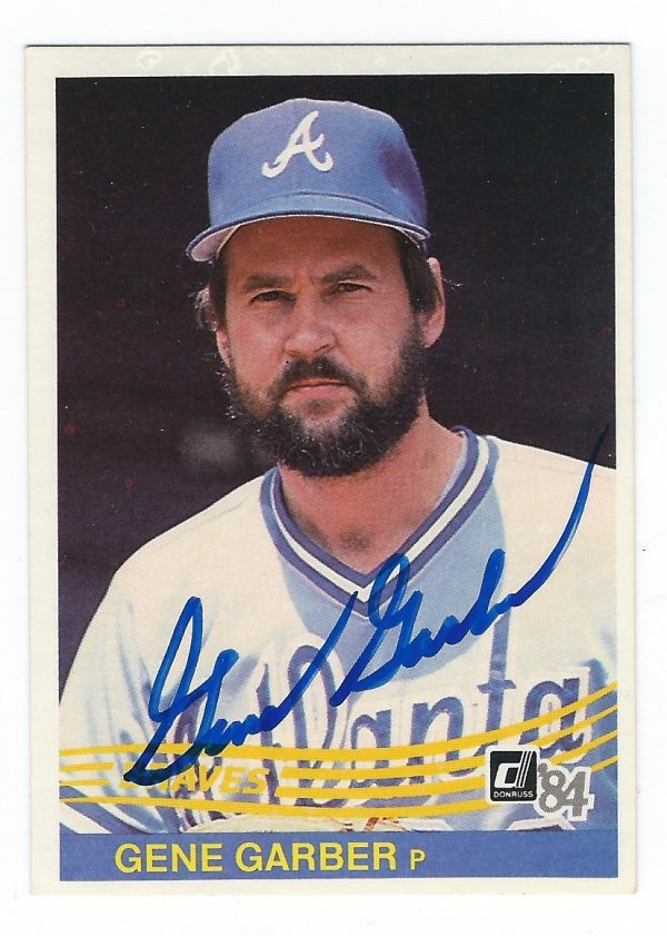 Autographed GENE GARBER 1984 DONRUSS CARD