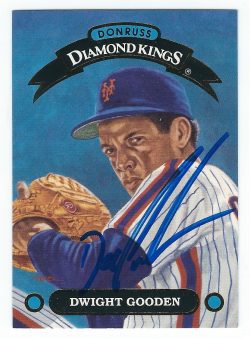 Autographed DOC GOODEN 1992 Donruss Diamond King
