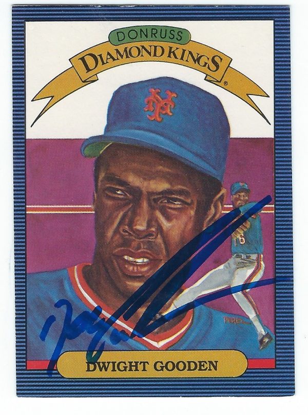 Autographed DOC GOODEN 1986 Donruss Diamond King
