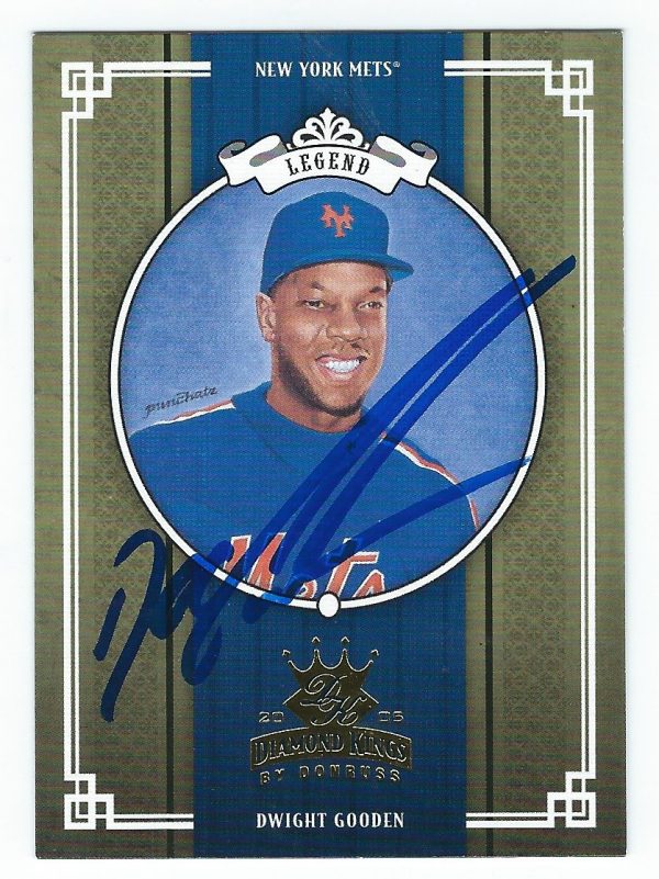 Autographed  DOC GOODEN New York Mets 2005 Donruss Diamond King
