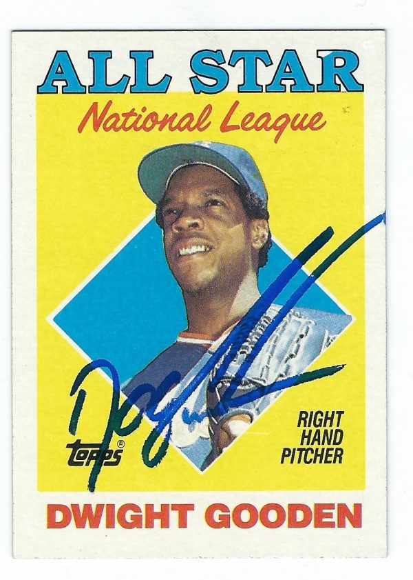 Autographed DOC GOODEN New York Mets 1988 Topps Card