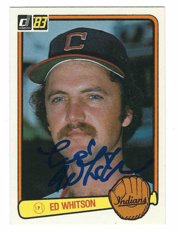 Autographed ED  WHITSON 1983 Donruss Card