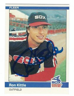 Autographed RON KITTLE 1984 Fleer Card