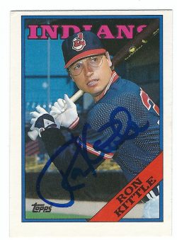 Autographed RON KITTLE 1988 Topps Card